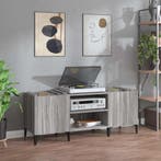 vidaXL Platenkast 121x38x48 cm bewerkt hout grijs sonoma, Verzenden, Nieuw