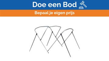 Bieden: Carvers 3 bow 54 x 67 to 72 inch aluminium bimini f, Ophalen of Verzenden, Nieuw, Zeilboot of Motorboot