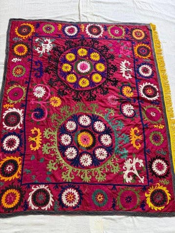 Suzane Kilim - Suzane Tapijt, Bankhoes, Bedhoes,, Nieuw