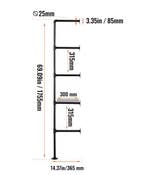 Industriële Wandplank – 3 Lagen Opslagrek van Hout en Metaal, Verzenden, Nieuw