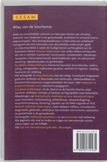 Sesam atlas van de biochemie 9789055744435 J. Koolman, Verzenden, Gelezen, J. Koolman