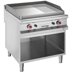 Diamond verchroomde gasbakplaat met onderstel 80x90xh85/9..., Verzenden, Nieuw in verpakking