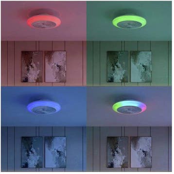 Philips Amigo Plafondventilator - Ingebouwde LED-lamp - Wit, Ophalen of Verzenden, Nieuw