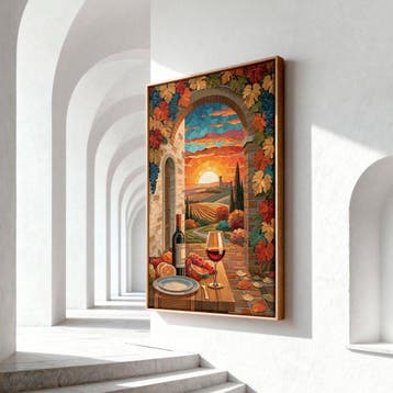 Iconica - Sunset over Chianti - unique 1/1 XXL (150 x 100