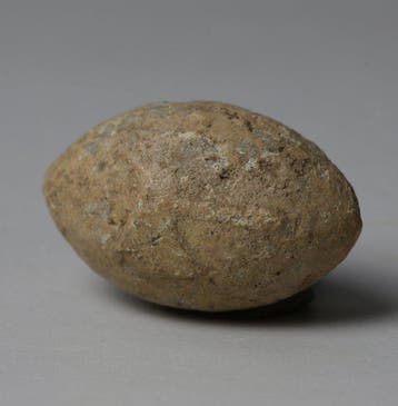 Oud-Grieks Lood Sling kogel met bijl (Zonder minimumprijs)