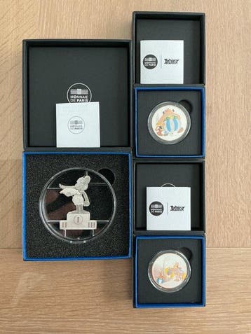 Frankrijk. 10 Euro 2022/2024, Set van 3 zilveren munten