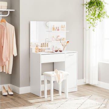 Nieuw-Kaptafel-Makeuptafel--80 x 40 x 132 cm, Ophalen, 100 tot 150 cm, Nieuw, 50 tot 100 cm