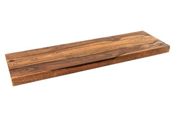 Wandplank PURE 60cm sheesham hout bruin stone finish - 47774, Ophalen of Verzenden, Nieuw
