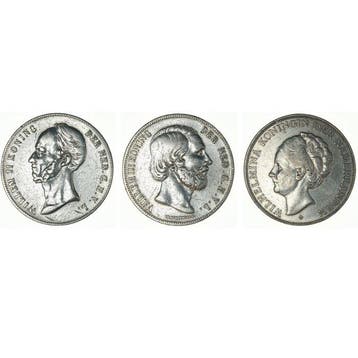 Nederland. Willem II, III & Wilhelmina. 2 1/2 Gulden 1848,, Postzegels en Munten, Munten | Nederland