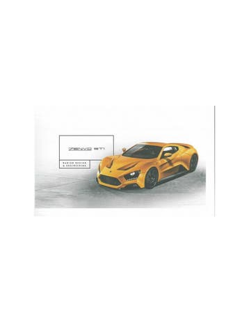 2015 ZENVO ST1 BROCHURE ENGELS, Nieuw, Author