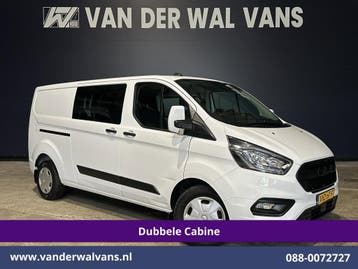 Ford Transit Custom | 2.0 TDCI 130pk Automaat L2H1 Dubbele, Automaat, Gebruikt, Euro 6, Wit
