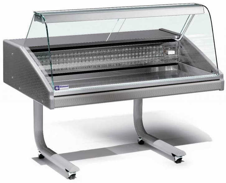 Vitrinetoonbank Gekoeld | +0° / +2°  graden. HorecaTraders, Zakelijke goederen, Horeca | Keukenapparatuur, Verzenden