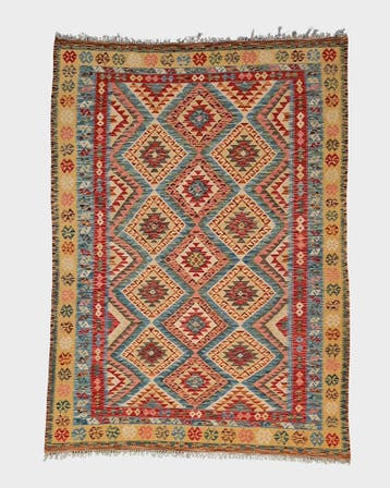 Afgan tribal kelim 250x176 handgeweven wollen vloerkleed, 200 cm of meer,  Perzisch tapijt kelim killim wollen vloerkleed handgeknoopt 