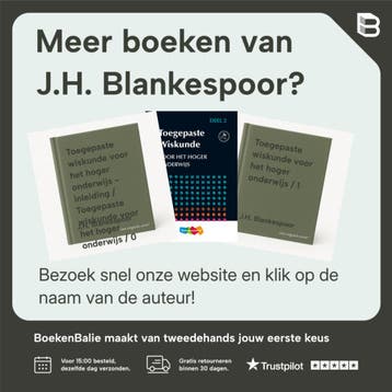 TOEGEPASTE WISKUNDE HBO 1 DR 2 - J.H. Blankespoor, Verzenden, Gelezen, J.H. Blankespoor