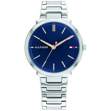 Tommy Hilfiger dames horloge 1782405 - zilver - blauw –, Nieuw
