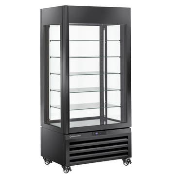 Diamond Gebaksvitrine | 600L | Zwart | Geforceerd | 6 Niveau, Witgoed en Apparatuur, Koelkasten en IJskasten, Ophalen of Verzenden