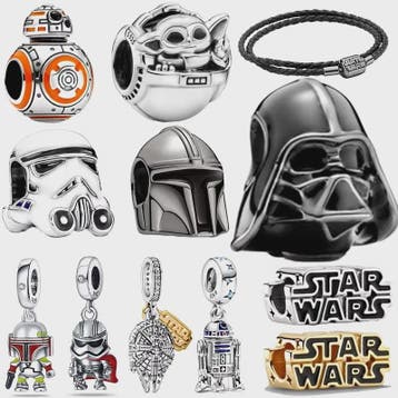 925 Sterling Zilver Star Wars Bedel Armband - Unieke Charms, Verzenden, Nieuw