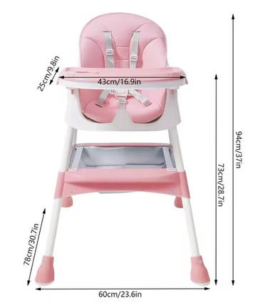 Baby Eetstoel met Bestekset en Verstelbare Hoogte, Verzenden, Nieuw