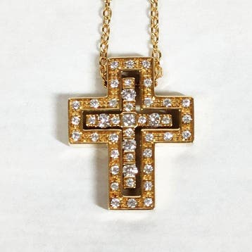 Damiani - Ketting met hanger - 18 karaat Geel goud - Belle