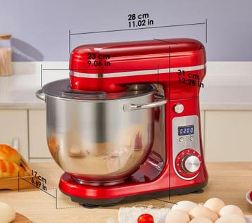 Keukenmachine 6L – 1200W Stand Mixer 6 Snelheden, Witgoed en Apparatuur, Keukenmixers, Verzenden, Nieuw