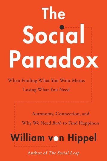 9780063319257 The Social Paradox William Von Hippel, Verzenden, Nieuw, William Von Hippel