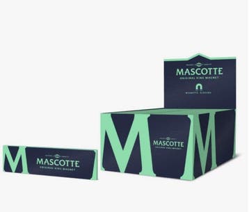 Mascotte original slim size with magnet 34 vloeitjes Display, Verzamelen, Rookartikelen, Aanstekers en Luciferdoosjes, Verzenden