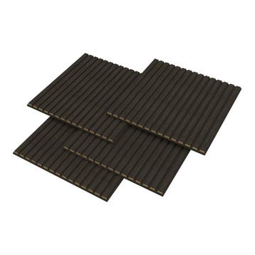 Akoestisch wandpaneel Vang 4 stuks 1,44 m² eikenkleurig grij, Verzenden, Nieuw