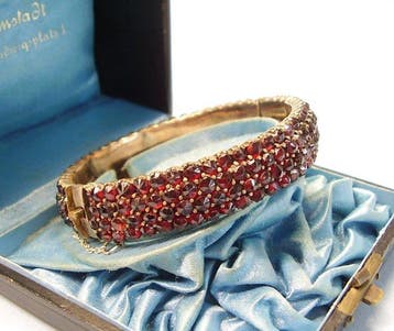 Armband Speer - 60.00ct. tw. Granaat - böhm. Werk rond, Sieraden, Tassen en Uiterlijk, Nieuw