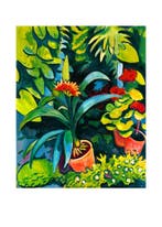 Kunstdruk August Macke - Blumen im Garten 50x70cm, Verzenden, Nieuw