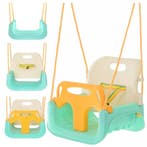 Kruzzel Meegroei babyschommel 3-in-1 turquoise crème geel.., Ophalen of Verzenden, Nieuw