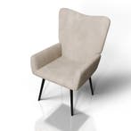 Oorfauteuil / Relaxfauteuil Odense - Beige - Corduroy Stof, Huis en Inrichting, Fauteuils, Verzenden, Nieuw