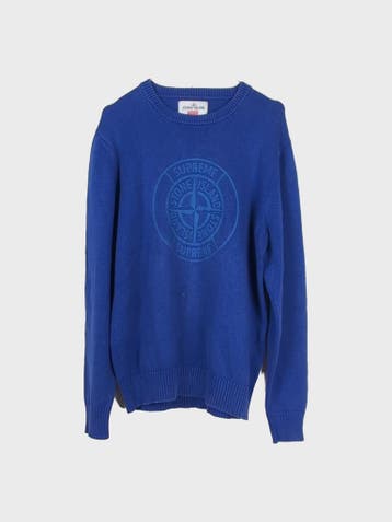 Stone Island Trui Heren maat M Blauw, Ophalen of Verzenden, Maat 48/50 (M), Blauw, Stone Island