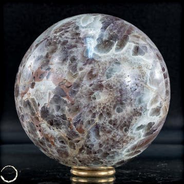 Natuurlijke Chevron-amethist bol – Krachtige violette