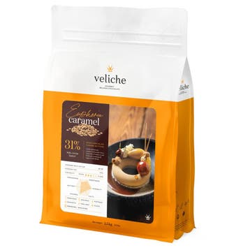 Veliche Chocolade Druppels Caramel Euphoria 2,5kg, Verzenden, Nieuw