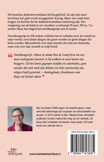 NAVELKNAGERTJE 9789464813685 Ben De Graaf, Verzenden, Zo goed als nieuw, Ben De Graaf