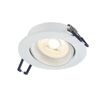 Inbouwspot rond kantelbaar mat wit gatmaat Ø70, Verzenden, Nieuw, Overige fittingen
