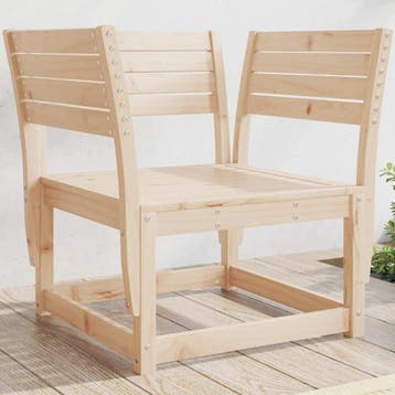 vidaXL Tuinstoel massief grenenhout, Verzenden, Nieuw