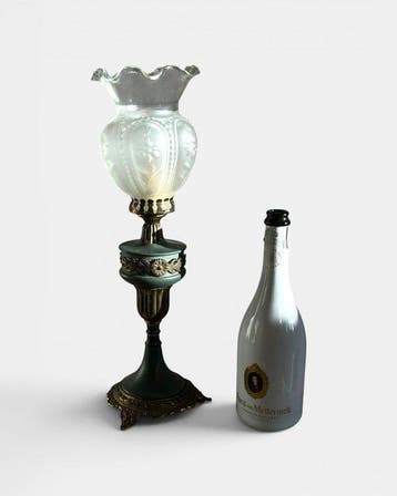 Tafellamp - Glas, Metaal