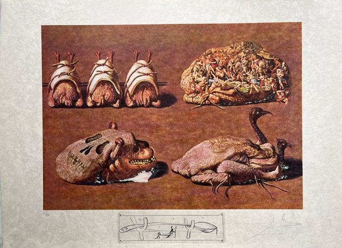 Salvador Dali (1904-1989) - Les caprices pincés princiers -, Antiek en Kunst, Antiek | Overige Antiek