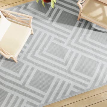 vidaXL Buitenkleed ARAKIL 190x290 cm PP grijs, Verzenden, Nieuw