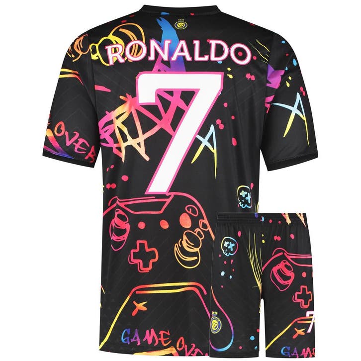 Kingdo Ronaldo Al-Nassr Voetbaltenue - Gaming Tenue, Sport en Fitness, Voetbal, Nieuw, Verzenden
