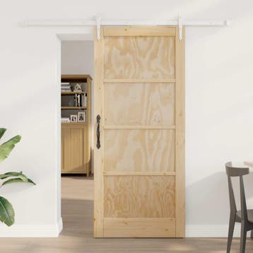 vidaXL Schuifdeur ORKDAL 86 x 198,5 cm Massief grenenhout, Verzenden, Nieuw