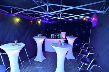 Led verlichte statafel, tafels, kubussen, led bollen huren, Ophalen, Nieuw