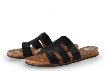 Jana Slippers in maat 39 Zwart, Verzenden, Zwart, Zo goed als nieuw, Slippers