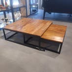 Salontafelset Caroline, set van 2 tafeltjes, Gebruikt, 50 tot 100 cm, Vierkant, 50 tot 100 cm