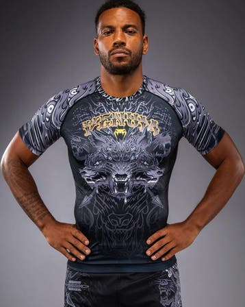 Venum Wolf Atak Rashguard - Zwart/Grijs | Compressieshirt vo, Ophalen of Verzenden, Nieuw