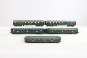 Liliput H0 - Modeltrein personenwagen (5) - DRG rijtuigen, Nieuw