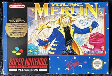 Young Merlin Nintendo SNES Boxed PAL, Spelcomputers en Games, Verzenden, Nieuw
