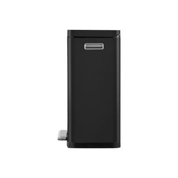 EKO X-Cube pedaalemmer 45 ltr - Zwart/Mat RVS, Huis en Inrichting, Verzenden, Nieuw