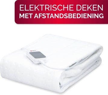 2dekans | alpina Elektrische Deken - Warmtedeken 1 Persoons, Ophalen of Verzenden, Zo goed als nieuw, Wit